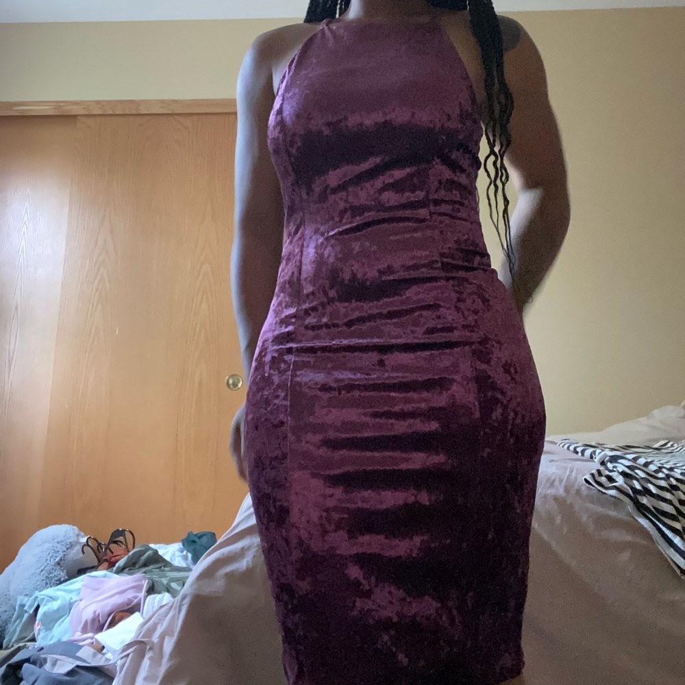 Velvet Midi Dress